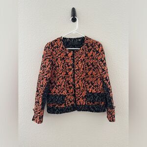 Proenza Schouler Collarless Classic Tweed Old Money Preppy Designer - 4 - Small